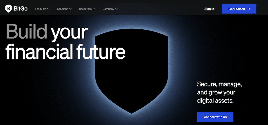 BitGo homepage BitGo homepage
